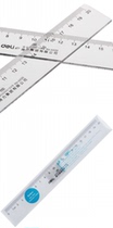 Del 6220 ruler 20cm cm plastic ruler stationery drawing drawing tool ultra transparent
