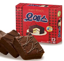 Korean biscuits original imported haitoyes honey chocolate pie 336g a box of 10 boxes