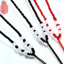 Jade pendant pendant pendant with fine handmade hanging rope high-end DIY hanging rope necklace emerald and field jade jade 8 pearl hanging rope