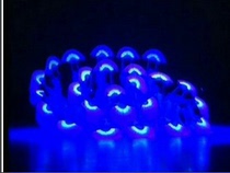 Professional custom luminous jasmine dance fan Dance Jasmine fan Silk dance fan Luminous fan