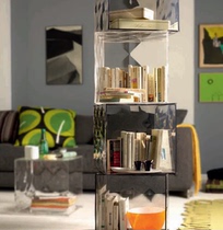 Emerald European Direct Send Kartell Optic Cube Gem Square Locker No Door Multi-Color