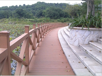 Plastic Wood Guardrails Villa Courtyard Garden Garden Park Walkway Railing Outdoor Fence Armrest Guardrails Embalming Wooden Railing