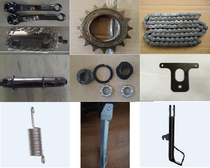 Suke electric car CU original car accessories Front flywheel sprocket chain central shaft five-piece front sprocket pin support