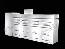 Carved Flower Baking Lacquer Cashier Desk Front Desk Supermarket Desk Supermarket Collection Desk Clothing Store Bar Counter Mall Front Desk Reception Desk