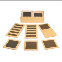 Montessori Montessori Monte Sensory Teaching Aids Nursery School Early Teaching Puzzle Toy Tactile Board Professional