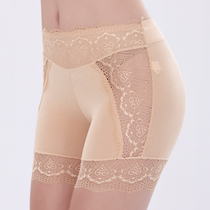 Wholesale summer mid-waist lace transparent safety pants anti-light Mordale three-point pants bamboo charcoal fiber leggings