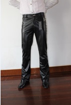 Original design high-end custom Haining first layer calfskin flared pants Genuine leather fashion personality windproof warm leave-in