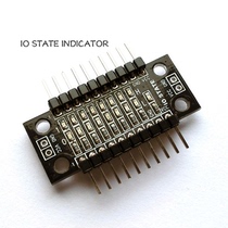 UsenDz@ 8-bit LED light bar IO status indication GPIO