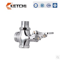 Kejie Sanitary ware KETCH (fine copper)four-way foot delay stool flushing valve Foot flushing valve KT8706
