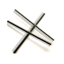 Commonly used connectors curved row pin 2 54 pitch 1*40p single row curved pin bending foot
