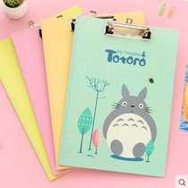 Cartoon writing board clamp pad cute handmade folder A4 test paper folder bill folder picture board