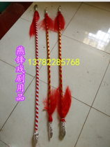Red tassel gun overlord gun Zhao Yun gun solid wood red tassel martial arts props supplies eighteen weapons props