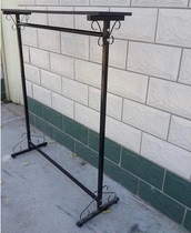 Wrought iron clothing rack Clothing rack hanging clothes rack Floor horizontal bar Clothing store hanger display rack Nakajima rack