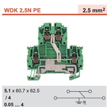 WDK 2 5N PE Weidmüller Compact Ground Terminal 1041620000