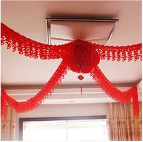 La Xi wedding wedding supplies wedding wedding wedding room decoration Christmas color bar basket ribbon pull flower