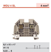 WDU 4 SL WDU 6 SL Weidmüller Seismic Spring Terminal 9537440000