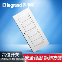 TCL Legrand 118 switch Shang super wind series Yabai large four position panel six open single control six position single control