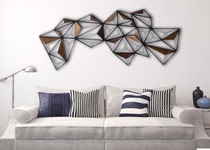 European wrought iron geometric fashion wall decoration hanging decoration creative hotel living room decoration