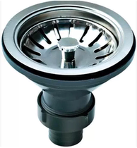 Kitchen sink water sewer stainless steel wash basin single basin dishwashing pool semi-steel water drain accessories