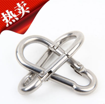 Spring buckle 304 Stainless steel spring buckle Carabiner Spring hook Insurance buckle Safety buckle M4-M12