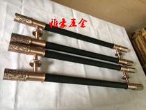 Glass door handle Stainless steel anti-theft wooden door handle KTV handle Bronze European antique Chinese door handle