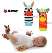 Baby Animals watch with wristband Wristband Socks with rattle rattle baby Toys