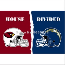 Arizona Cardinals San Diego Chargers helmets House Flag