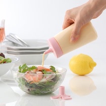 Japan imported kitchen seasoning can leak-proof oil pot with lid oil control bottle seasoning jar salad bottle seasoning bottle