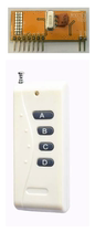315M with coding wireless remote control with decoding 4-way wireless receiving module 2272-M4 suit point moving type