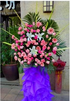 Opening flower basket housewarming flower basket business flower welcome celebration festival blessing gift flower Shanghai City Express