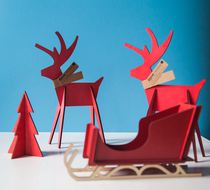 Simple Space Christmas Reindeer Red Bib Reindeer Christmas Decoration Mall Party Platform Decoration