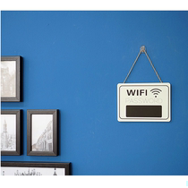 European-style wireless network listing door creative wooden home decoration shop Wall Wall handwritten WIFI password