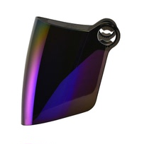 Taiwan China SOL helmet windshield large lens 27s Transparent] light deep tea electric red blue silver external sunshade lens