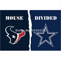 Houston Texans Dallas Cowboys House Divided Flag 3ft x 5ft