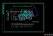 A 11-story residential strong and weak current cad drawing CAD] building dwg drawing