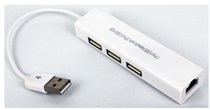 USB LAN USB three-port HUB two-in-one 2 0USB network card HUB micro usb reticle connector