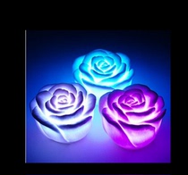 Colorful luminous candle bar desktop small table lamp Small night light LED electronic light Creative holiday atmosphere candle light