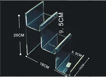 High-grade acrylic wallet display rack Transparent one two three five seven-layer wallet shelf leather bag display rack