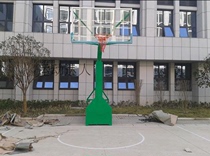 Imitation hydraulic basketball stand Flat box imitation hydraulic basketball stand School outdoor basketball stand Standard mobile basketball stand