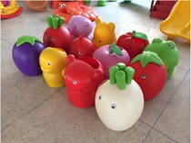 Kindergarten cartoon creative trash can Childrens outdoor playground Fruit shell box Indoor and outdoor plastic sanitary peel bucket