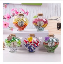 Special large transparent love peach heart glass bottle Lucky Star bottle wishing bottle Star bottle drift bottle jar