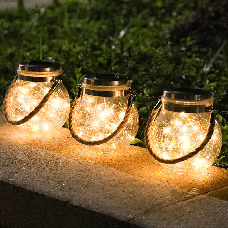 LED Small Colorlight Solar String LightOutdoor Waterproof Balcony Garden Garden Hanging Lights Decorated Lights