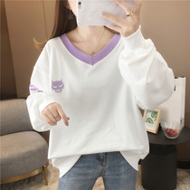 Cotton spring pregnant womens new Korean version of large size 200 Jin women loose thin hipster foreign style late