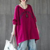 Spring dress big code 200 catty baby sister long sleeve t-shirt woman blouse loose pregnancy cover pregnant woman with dress and dress under dress