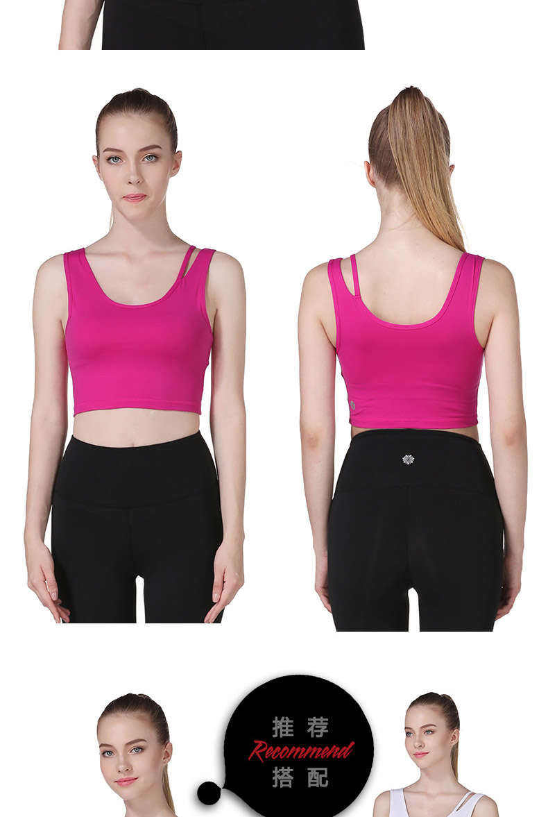 Yoga quần áo đoạn ngắn rốn vest sling top với pad ngực độ ẩm wicking đàn hồi cao thoải mái thể thao quần áo tập yoga hàng hiệu