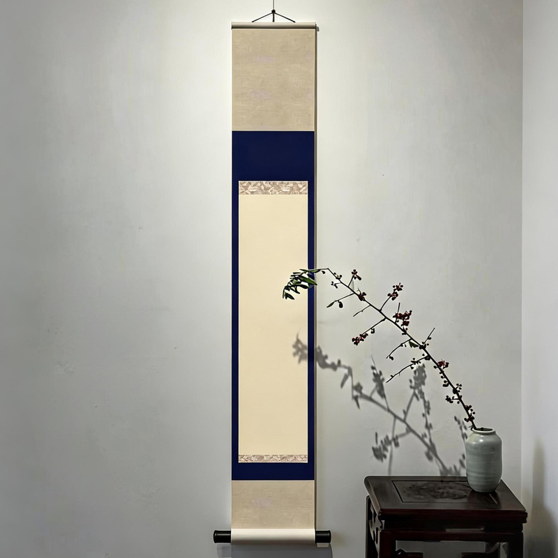 Tang and Song Dynasty Style Blank Scroll Hanging Scroll Painting Scroll Handmade Silk Cloth Three-Layer Mounting Zen Style Hanging Scroll Calligraphy Chinese Painting Creativity Tang and Song Dynasty Style Blank Scroll Hanging Scroll Painting Scroll Handmade Silk Cloth Three-Layer Mounting Zen Style Hanging Scroll Calligraphy Chinese Painting Creativity