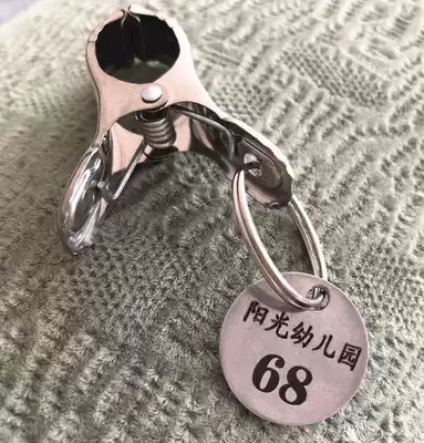 Customized spicy hot clip number plate stainless steel brand digital catering call number tag fake dish