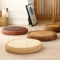 Day style bushel cushion thickened tatami mat for sitting Zen meditation cushion round rattan rattan chamelea home ground cushion