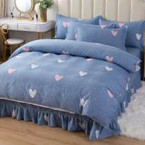 100 cotton bed four-piece sheets quilt cover summer spring and autumn childrens boys Net Red New 2021 flagship store