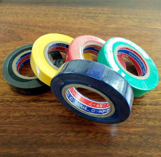 Băng cách nhiệt PVC Băng điện chống nước Băng cách điện Chiều rộng 16mm Băng điện dài 10 mét băng dính vải cách điện